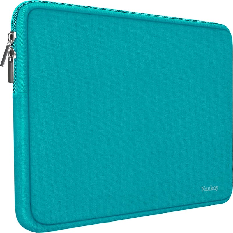 Naukay 15.6 Inch Laptop case Bag Against dust Resistant Neoprene Notebook Computer Pocket Sleeve/Tablet Briefcase Carrying Bag Compatible 15-15.6 Inch HP/Dell/Asus/Acer/Toshiba/Fujitsu-Blue - Image 1